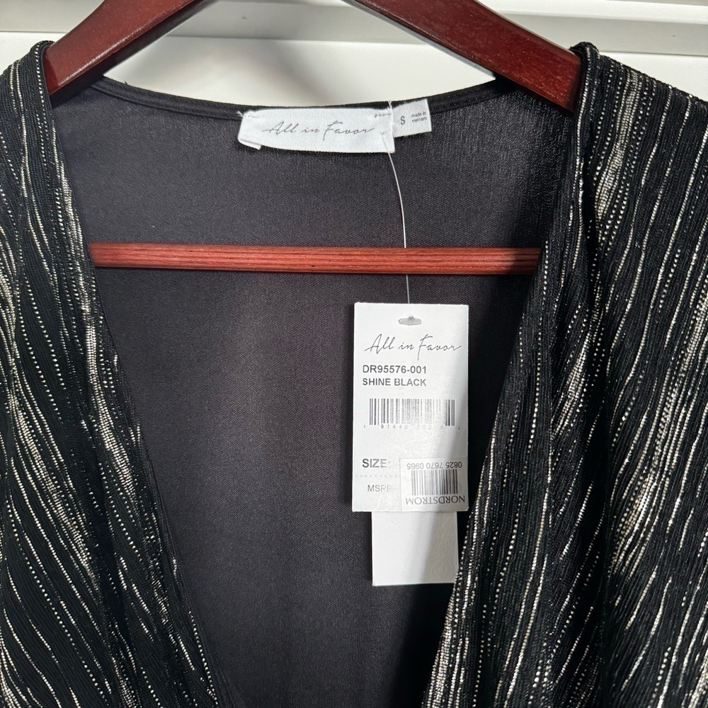 All In Favor Nordstrom Dolman Plisse Midi Dress - Picture 8 of 8